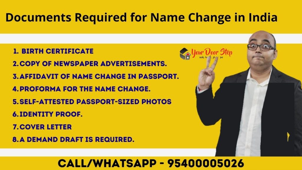 Documents Required For Name Change in India
